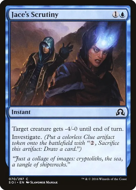 Jace's Scrutiny, Magic card SOI 70 — Shadows over Innistrad set