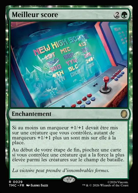 Meilleur score, carte Magic TMC 29 — extension Teenage Mutant Ninja Turtles Eternal