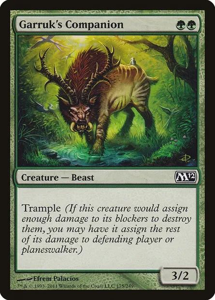 Garruk's Companion, Magic card M12 175 — Magic 2012 set