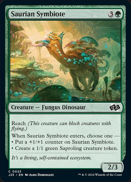 Saurian Symbiote, Magic card J25 23 — Foundations Jumpstart set
