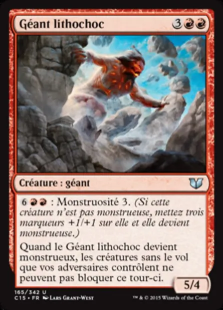Géant lithochoc, carte Magic C15 165 — extension Commander 2015