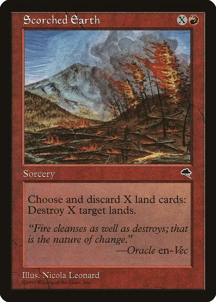 Scorched Earth, Magic card TMP 200 — Tempest set