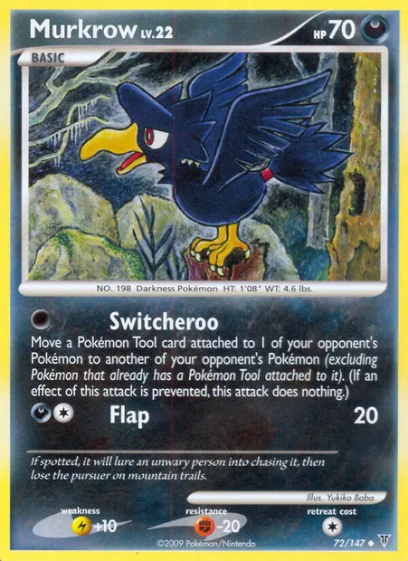 Murkrow, Pokémon card SV 72 — Supreme Victors set