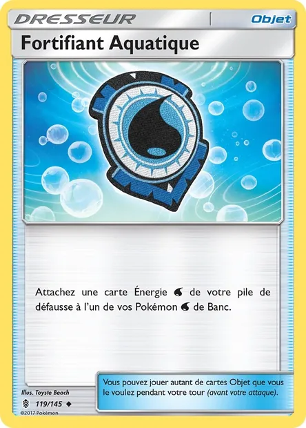 Fortifiant Aquatique, carte Pokémon GRI 119 — extension Gardiens Ascendants