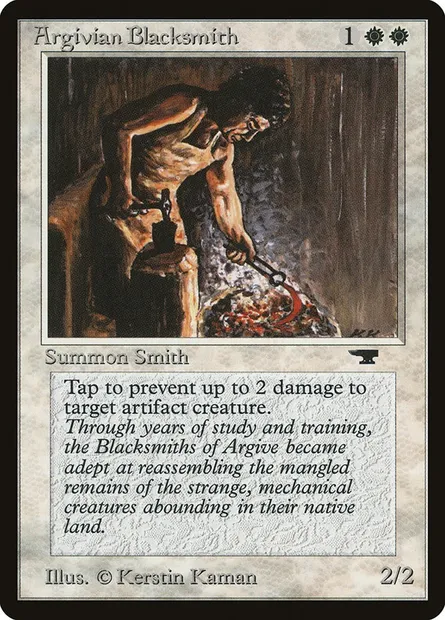 Argivian Blacksmith, carte Magic ATQ 2 — extension Antiquities