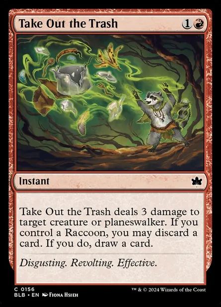 Take Out the Trash, Magic card BLB 156 — Bloomburrow set