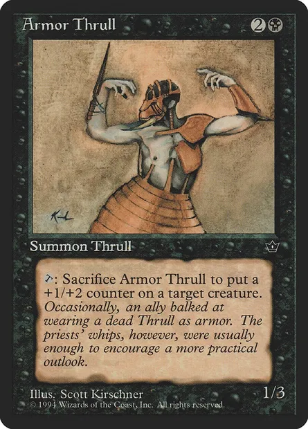 Armor Thrull, Magic card FEM 33d — Fallen Empires set