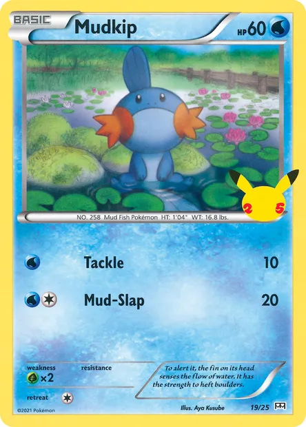 Mudkip, Pokémon card MCD21 19 — McDonald's Collection 2021 set