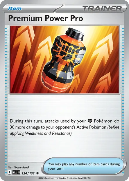 Premium Power Pro, Pokémon card MEG 124 — Mega Evolution set