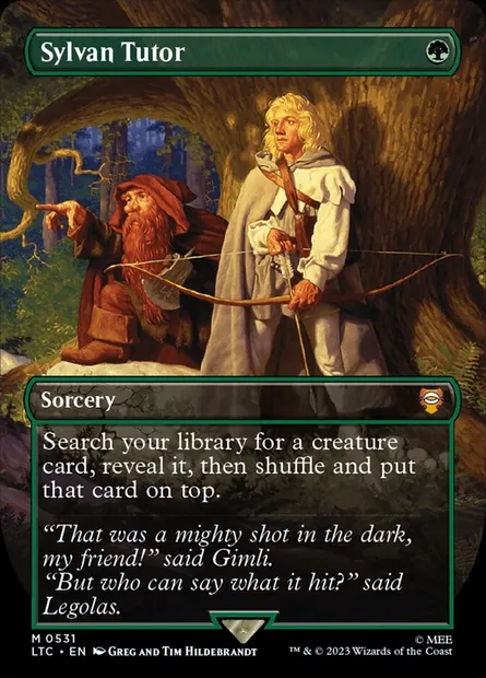 Sylvan Tutor, Magic card LTC 531 — Tales of Middle-earth Commander set