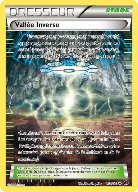 Vallée Inverse, carte Pokémon BKP 110 — extension Rupture Turbo