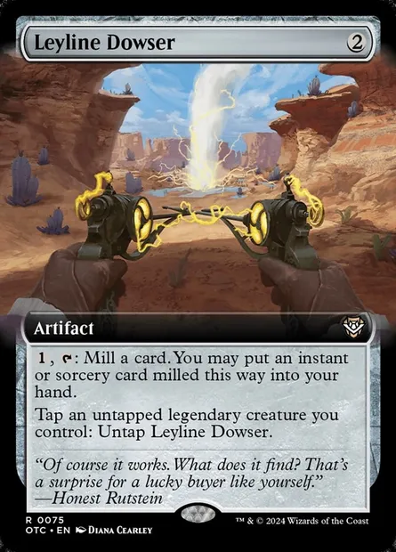 Leyline Dowser, Magic card OTC 75 — Outlaws of Thunder Junction Commander set