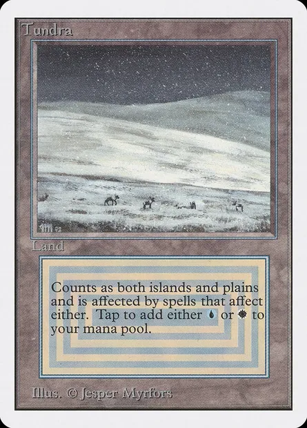 Tundra, Magic card 2ED 285 — Unlimited Edition set