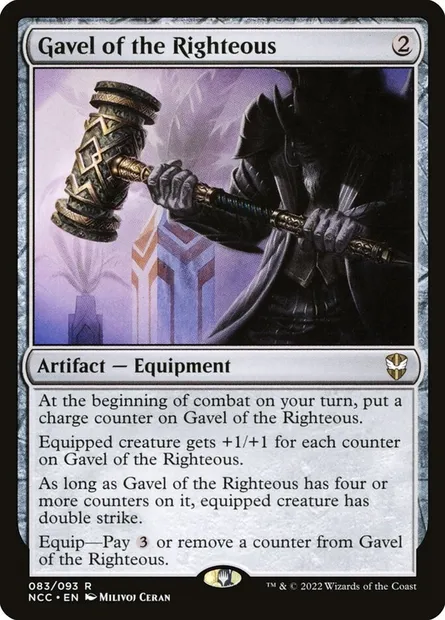 Gavel of the Righteous, Magic card NCC 83 — New Capenna Commander set