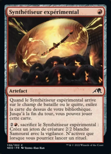 Synthétiseur expérimental, carte Magic NEO 138 — extension Kamigawa: La Dynastie Néon