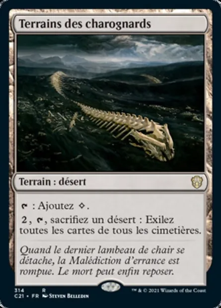Terrains des charognards, carte Magic C21 314 — extension Commander 2021
