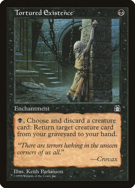 Tortured Existence, Magic card STH 74 — Stronghold set