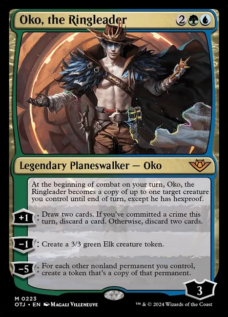 Oko, the Ringleader, Magic card OTJ 223 — Outlaws of Thunder Junction set