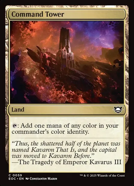 Command Tower, Magic card EOC 59 — Edge of Eternities Commander set