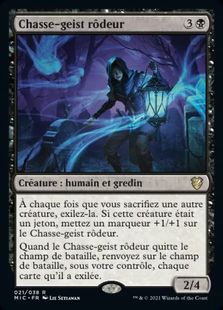 Chasse-geist rôdeur, carte Magic MIC 21 — extension Midnight Hunt Commander
