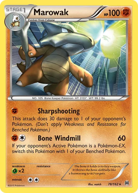 Marowak, Pokémon card BKT 78 — BREAKthrough set