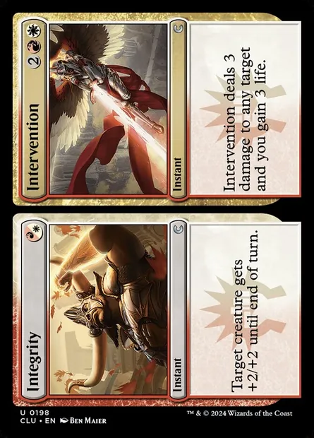 Integrity // Intervention, Magic card CLU 198 — Ravnica: Clue Edition set