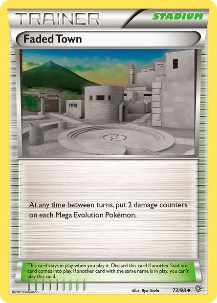 Faded Town, Pokémon card AOR 73 — Ancient Origins set