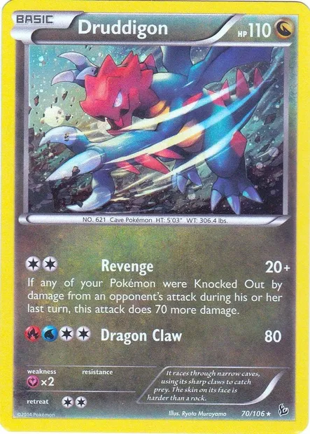 Druddigon, Pokémon card TDX 070 — Theme Deck & Blisters Exclusives set