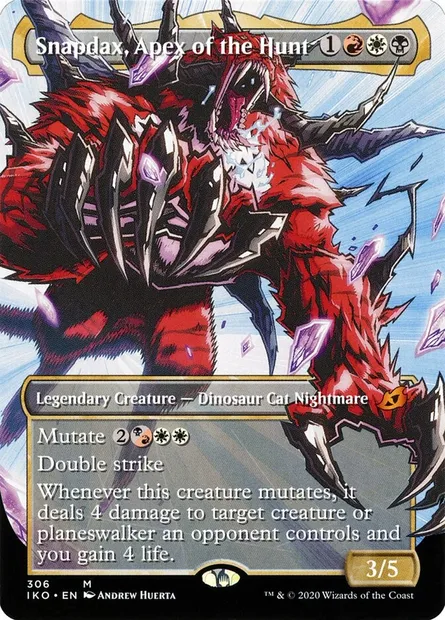 Snapdax, Apex of the Hunt, Magic card IKO 306 — Ikoria: Lair of Behemoths set