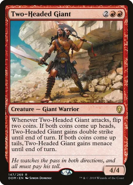 Two-Headed Giant, Magic card DOM 147 — Dominaria set