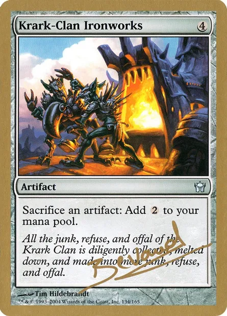 Ferronnerie du clan Krark, carte Magic WC04 mb134 — extension World Championship Decks 2004