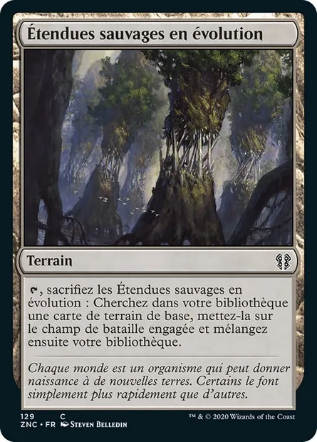 Étendues sauvages en évolution, carte Magic ZNC 129 — extension Zendikar Rising Commander