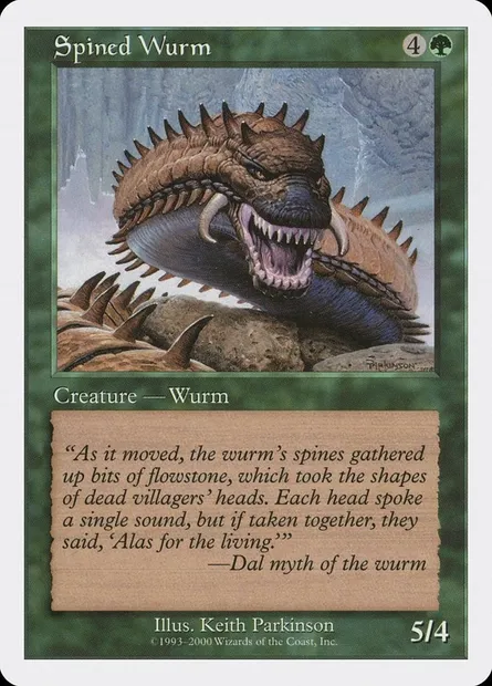 Spined Wurm, Magic card PMEI 2001-1 — Media and Collaboration Promos set