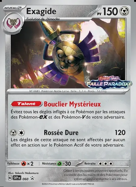 Exagide, carte Pokémon PR-SV 060 — extension SVP Black Star Promos