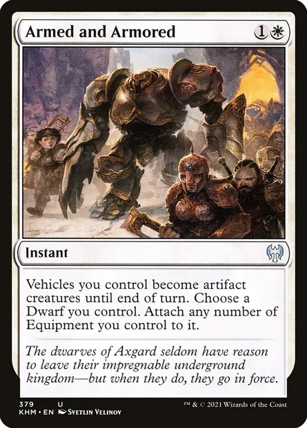 Armed and Armored, Magic card KHM 379 — Kaldheim set