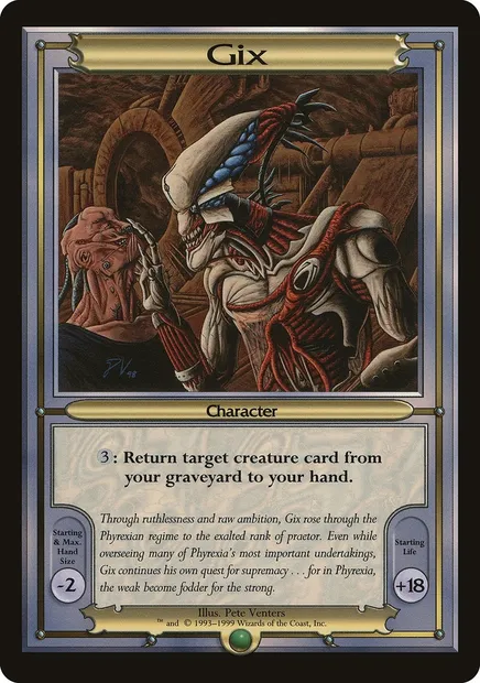 Gix, carte Magic PVAN 402 — extension Vanguard Series