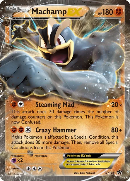 Machamp EX, Pokémon card XY 108 — XY Black Star Promos set