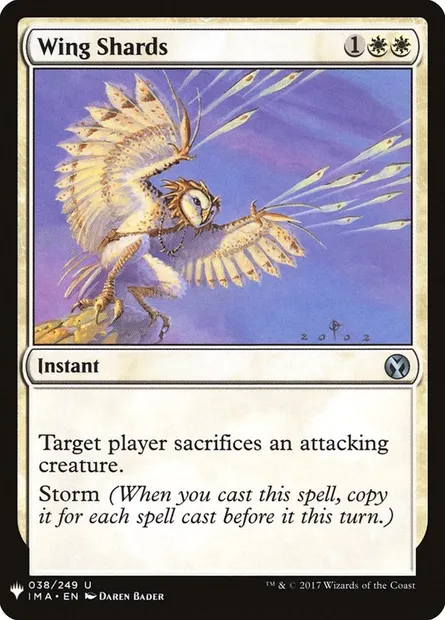 Échardes d'ailes, carte Magic PLST IMA-38 — extension The List