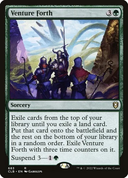 Venture Forth, Magic card CLB 683 — Commander Legends: Battle for Baldur's Gate set