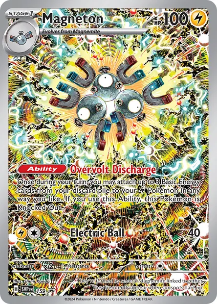 Magneton, Pokémon card PR-SV 159 — SVP Black Star Promos set
