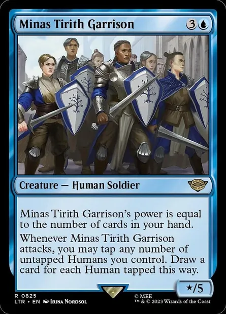 Minas Tirith Garrison, Magic card LTR 825 — The Lord of the Rings: Tales of Middle-earth set