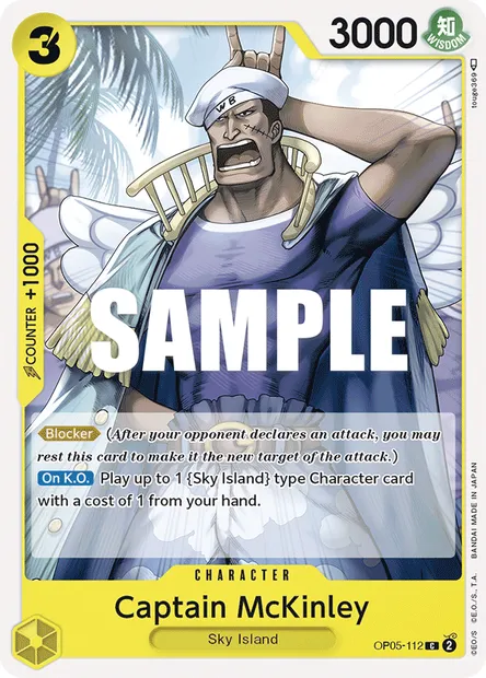 Captain McKinley, One Piece card OP05-112 — AWAKENING OF THE NEW ERA set