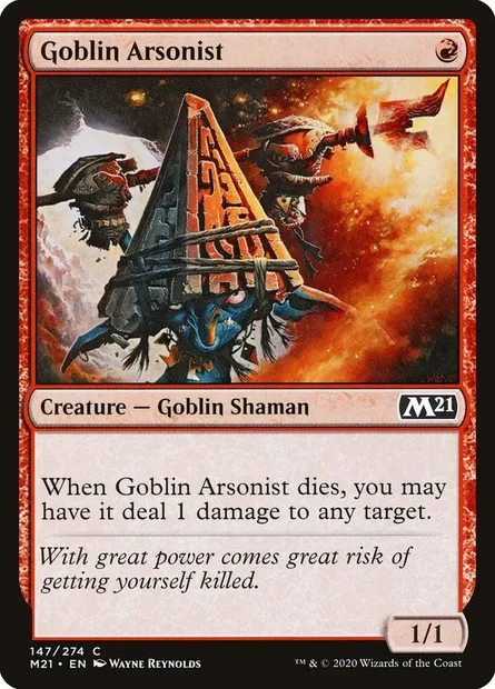 Goblin Arsonist, Magic card M21 147 — Core Set 2021 set