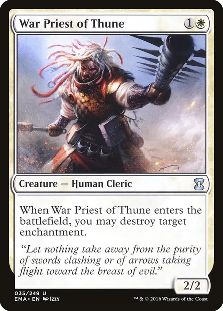 Prêtre de guerre de Thiune, carte Magic EMA 35 — extension Eternal Masters