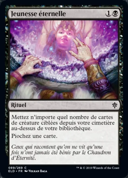 Jeunesse éternelle, carte Magic ELD 89 — extension Throne of Eldraine