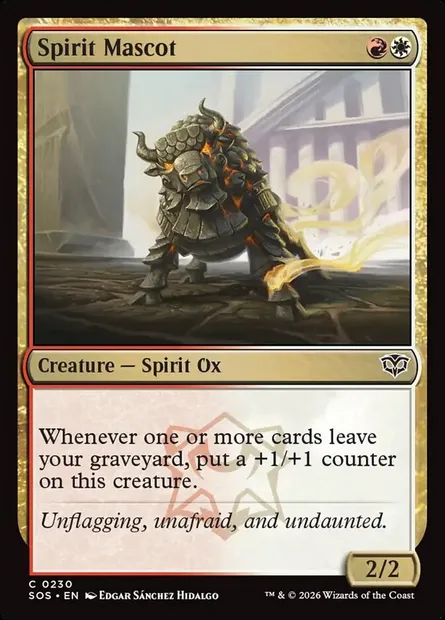 Spirit Mascot, Magic card SOS 230 — Secrets of Strixhaven set