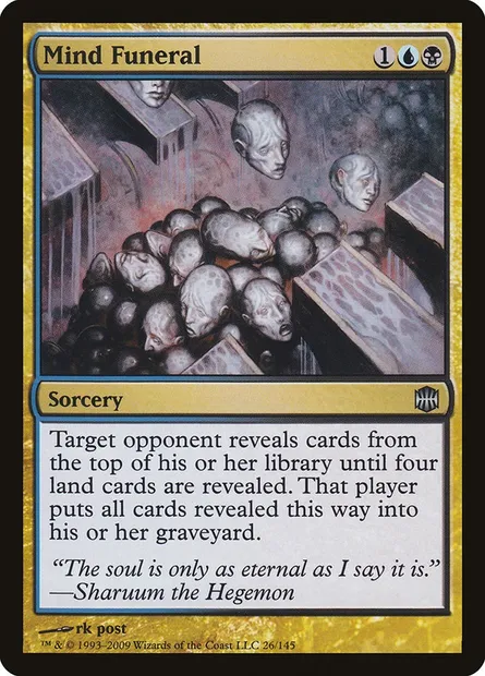 Mind Funeral, Magic card ARB 26 — Alara Reborn set