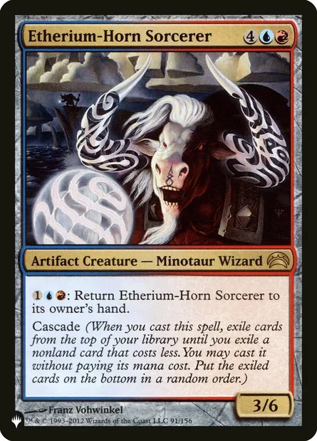 Sorcier à cornes d'étherium, carte Magic PLST PC2-91 — extension The List