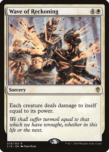 Wave of Reckoning, Magic card C16 79 — Commander 2016 set
