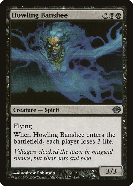Banshee hurlante, carte Magic DDD 43 — extension Duel Decks: Garruk vs. Liliana